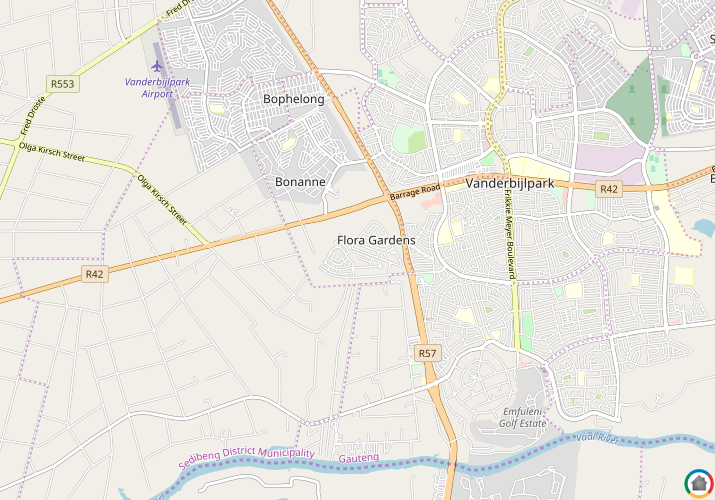 Map location of Zuurfontein